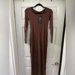 NEW Brown SHEIN Maxi Dress